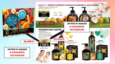 Nyomtatási hiba! Kérlek, javítsd ki a 2 - 4. számú SWEET BONBON  grand katalógusban.